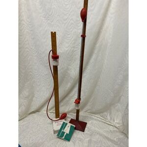 Vintage Singer Skirt Marker Wooden Ruler Collins Cast Iron Base Hem Tool Sewing